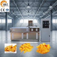 Ligne de production automatique de chips de maïs tortilla frites, machine à fabriquer des chips de maïs tortilla, extrudeuse de chips de maïs tortilla