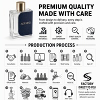 Flacon de parfum carré en verre enveloppé de cuir avec bouchon métallique, capacité personnalisable, options de couleur, logo, emballage de parfum de marque