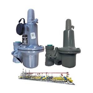 Regulador de <span class=keywords><strong>gas</strong></span> industrial Emerson Fisher 627 627R 627LR 627M 627MR 627H 627HM Regulador de presión de aire Válvula de alivio interno - Product Image 2