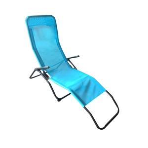 Chaise longue d'extérieur moderne et pliable en métal, imperméable et portable pour patio - Product Image 4