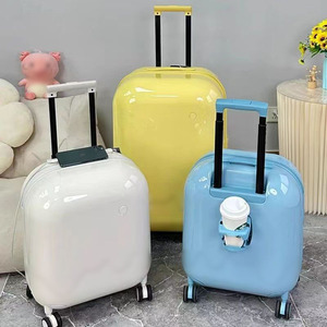 3D Kids Ice Cream Carry on 18" Luggage for Children <strong>Rolling</strong> <strong>Suitcase</strong> With 4 Spinner Wheels Hardshell Case for Toddler to Travel - Product Image 2