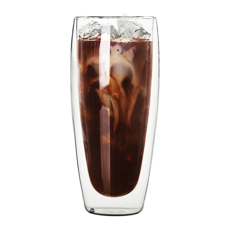 Top Grade 16oz Double Wall Glass coffee Cup