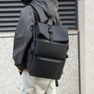 Biểu Tượng Tùy Chỉnh Oxford PVC Công Suất Lớn Thời Trang Không Thấm Nước Rolltop Máy Tính Xách Tay Ba Lô Cho Unisex Sinh Viên Trường Sử Dụng Bình Thường - Product Image 6