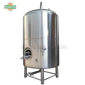 Aço inoxidável da parede dupla 5000l 50hl, equipamento de cerveja do tanque de cerveja vertical polido para venda