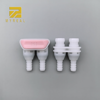 Raccords de tuyauterie en plastique deux-en-un, accouplements de tuyau double à effet de ressort, basse pression