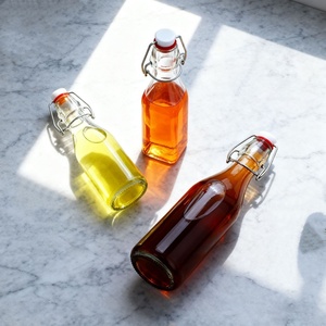 Bottiglie in Vetro con Tappo a Chiusura Ermetica 60ml 100ml 250ml 500ml 750ml 1000ml 2000ml per Bevande, Oli, Kombucha - Product Image 5