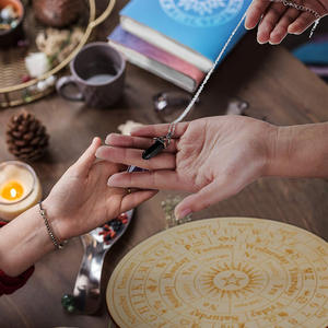 초급 요술 용품 나무 상자 벽 표지판을위한 운세 형이상학 메시지 정보 - Product Image 4