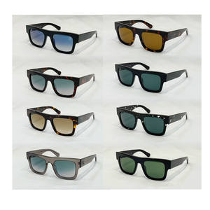 Alta calidad al por mayor de moda al aire libre gafas de sol ciclismo correr pesca marca deportes gafas de sol Top Marco de acetato plano gafas de sol - Product Image 1