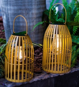 Kanlong di bambù effetto ricaricabile a led per esterni in metallo pannello <span class=keywords><strong>solare</strong></span> <span class=keywords><strong>da</strong></span> <span class=keywords><strong>giardino</strong></span> alimentato illuminazione <span class=keywords><strong>solare</strong></span> lanterna - Product Image 4