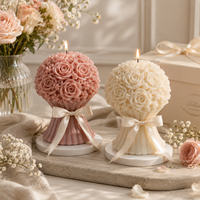 Moule en silicone pour bougie en résine en forme de bouquet de roses pour la Saint-Valentin, pour la décoration de la maison, fabrication de bougies parfumées, vente en gros