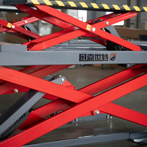 Elevador de tijera TJST de 5.5 toneladas con plataforma hidráulica para reparación y mantenimiento de vehículos - Product Image 2
