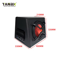 Nouveau style de subwoofer actif pour voiture de 10 pouces, haut-parleur de basses actif pour voiture avec amplificateur
