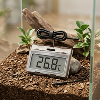 Sonda de Temperatura ZenMeasure para Recintos de Mascotas en Miniatura, para Tortugas y Hábitats de Animales Pequeños, Temperatura Digital de Seguridad