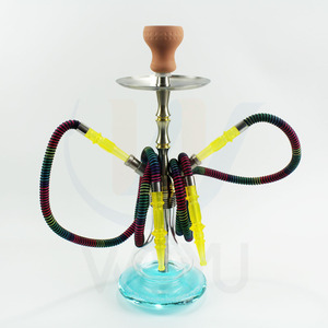 Hookah hai người và một người chảy một cách tuần tự và nhanh chóng với cơ sở thủy tinh cho quán bar shisha/phòng chờ Shisha - Product Image 6