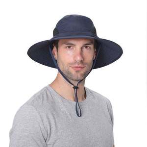 Wholesale <b>Summer</b> Waterproof Bucket <b>Hat</b> Beach <b>Hat</b> Sun Protective Fishing Boonie <b>Hat</b> <b>for</b> <b>Men</b> - Product Image 4