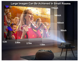 Everycom YG627 full HD led proyector TV Android Video Película LCD LED Video 1080p Proyector Beamer 4K - Product Image 4
