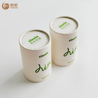 Tube en carton cylindrique personnalisé de qualité alimentaire pour l'emballage de capsules de suppléments, de poudre de collagène et de tisanes – Vente en gros
