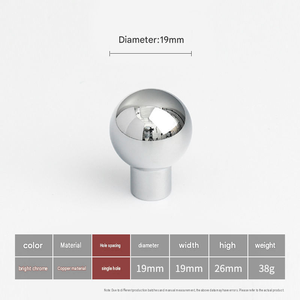 Lüks avrupa tarzı CNC üretim düğmesi <span class=keywords><strong>modern</strong></span> katı pirinç topuzu altın yuvarlak dolap çekmece mobilya dolap topuzu - Product Image 6