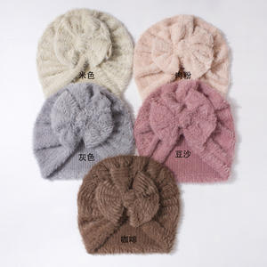 Gorros y turbantes al por mayor con lazo grande para bebés recién nacidos, niños pequeños e infantes. - Product Image 6