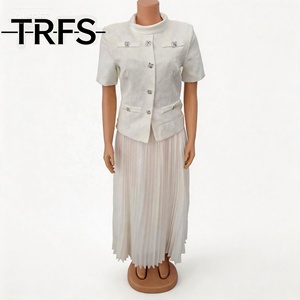 Nuevo Traje de Vestir Elegante de Verano 26, de <span class=keywords><strong>Manga</strong></span> <span class=keywords><strong>Corta</strong></span>, Corte Regular, Antiarrugas, con Bloques de Color, Estilo Casual para el <span class=keywords><strong>Trabajo</strong></span>, para <span class=keywords><strong>Mujer</strong></span> - Product Image 5