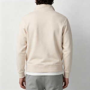 <span class=keywords><strong>Felpe</strong></span> con Zip a un Quarto Personalizzate con Logo, <span class=keywords><strong>Felpe</strong></span> Pesanti in Cotone Felpato per Uomo, Produttori di Abbigliamento in Cotone - Product Image 2
