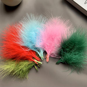 Gran oferta, plumas de pluma de sangre de marabú de pavo de alta calidad de 3-5 "para Material de pesca de atado de moscas de Carnaval - Product Image 3