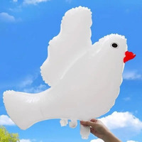 Ballon gonflable en aluminium en forme de colombe de la paix transfrontalière, pour la Fête nationale et les marchés nocturnes