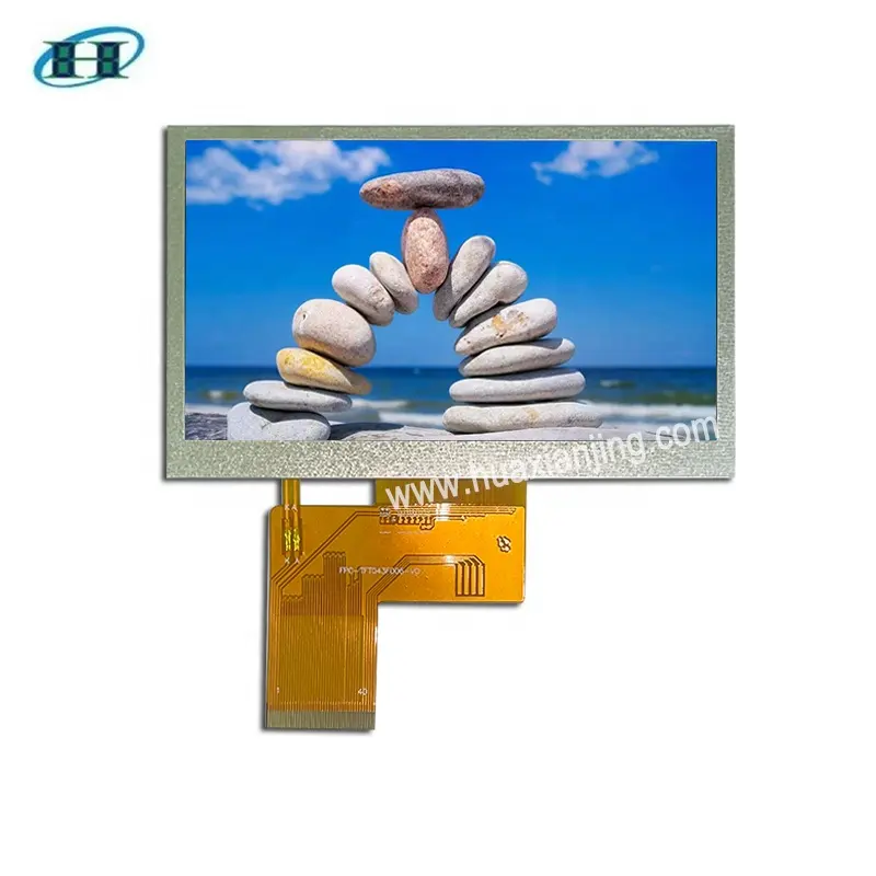 Layar LCD IPS sentuh 4.3 inci, 480x272 800x480