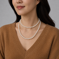 Chaînes de perles d'eau douce en forme de pomme de terre de 9-10 mm avec un lustre premium, matériau idéal pour des projets de bijoux faits main distinctifs