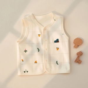 Gilet Bébé Printemps Automne Hiver – Manteau <span class=keywords><strong>sans</strong></span> Manches en Coton Pur Doux pour Enfants – <span class=keywords><strong>Veste</strong></span> <span class=keywords><strong>sans</strong></span> Manches pour Garçons et Filles – Nouveau-né - Product Image 1
