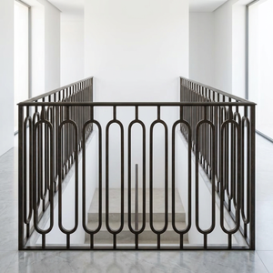 Balustrade moderne en fer forgé et alliage d'aluminium, garde-corps décoratif pour balcon extérieur, porche, escalier, jardin, salle de sport - Product Image 1