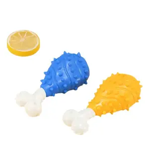 Jouet pour animaux de compagnie os de poulet Nylon Wrap colle chien jouet résistant aux morsures dents nettoyage jouet à mâcher