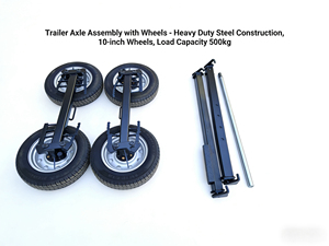 Nuevo Carro de Transporte de Vehículos Tipo Palanca con Ruedas Fijas para Elevación de Coches y Remolques, Ruedas Auxiliares - Product Image 2