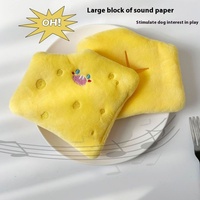 Jouet sonore de chien en peluche écologique d'inspiration coréenne jouet de fromage en papier renifleur de nourriture cachée pour chiens pour le commerce extérieur