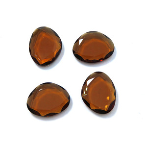 Vente en gros de pierres précieuses en <span class=keywords><strong>verre</strong></span> cristal à double dos plat pour la fabrication de bijoux DIY - Product Image 4