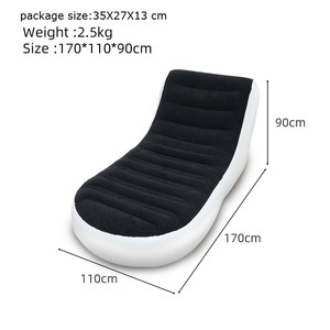 Canapé <span class=keywords><strong>gonflable</strong></span> moderne en forme de L, canapé <span class=keywords><strong>gonflable</strong></span> pliable pour le camping, canapé-lit <span class=keywords><strong>gonflable</strong></span> imperméable - Product Image 6