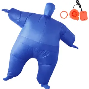 Mono de cuerpo completo inflable para adultos, disfraz de Cosplay, disfraz divertido de Halloween, disfraz inflable de juguete para fiesta