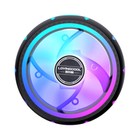 Refroidisseur d'air pour processeur ARGB en forme d'OVNI LOVINGCOOL Source Factory, 3 broches 12V, LED colorées, dissipateur thermique pour PC de jeu, pour ordinateur de bureau
