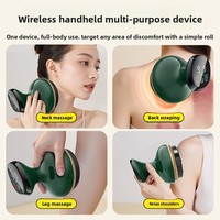 Appareil électrique Gua Sha de classe I pour usage domestique, outil de ventouses, instrument de massage à pression négative pour épaules et dos, et rouleau de massage abdominal
