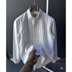 Nouvelle <span class=keywords><strong>chemise</strong></span> imprimée à manches longues pour <span class=keywords><strong>homme</strong></span>, style coréen, coupe ajustée, à <span class=keywords><strong>carreaux</strong></span>, polyvalente, décontractée et tendance, à rayures - Product Image 4