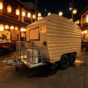 Food Truck Unique à Coins Arrondis, Remorque de Restauration Personnalisée à Bords Ovales - Product Image 5