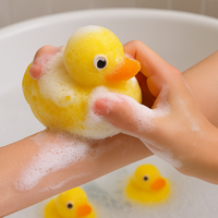 Éponge de bain exfoliante en cellulose écologique douce, à forte absorption, pour une douche en douceur, avec de grandes bulles, utilisable en cuisine
