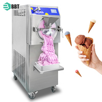 Machine à crème glacée italienne verticale Machine de fabrication de crème glacée dure commerciale Gelato