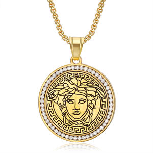 Женское модное ожерелье в стиле хип-хоп из титановой стали - Product Image 3