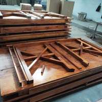 Table de ferme rectangulaire pliable en bois pour événements, fêtes, extérieur, mariage, 160, 200, 240 cm, 8 pieds