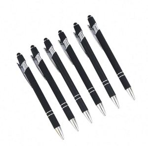 Bolígrafo Multifunción con Logotipo Metálico Azul, Fabricado en China, Personalizable, Nuevo Bolígrafo Táctil Metálico 2 en 1 - Product Image 1