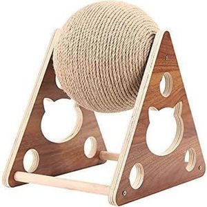 Venta al por mayor de fábrica de bolas rascadoras de madera para gatos, postes rascadores para gatos, estructuras de escalada para gatos y juguetes duraderos para gatos. - Product Image 5