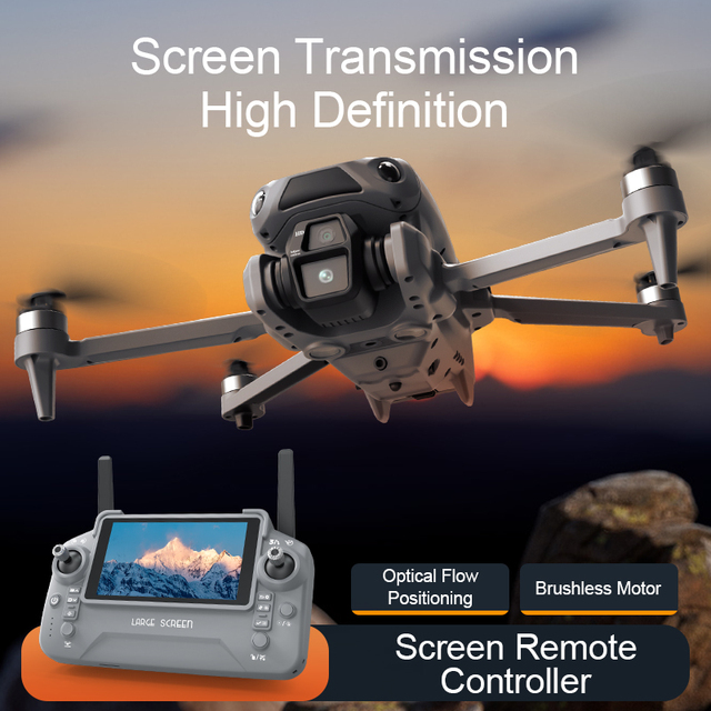 LF682 Long Range Foldable RC Drone Optical Flow Positioning Real-timeTransmission RC Drone Toy with Speed Adjustment