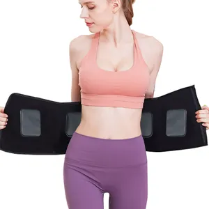 2023 New Design EMS Belly Fat Burner Belt Slimming ABS EMS Weight Loss Massage Magnetic Belt With Embossing Electrode Pads