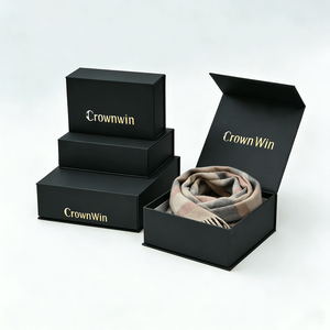 Compostable Hijab Packaging <b>Box</b> Luxury <b>Magnetic</b> Premium Fashion Design Elegant High End <b>Gift</b> Scarf Packaging Paper <b>Box</b> - Product Image 1